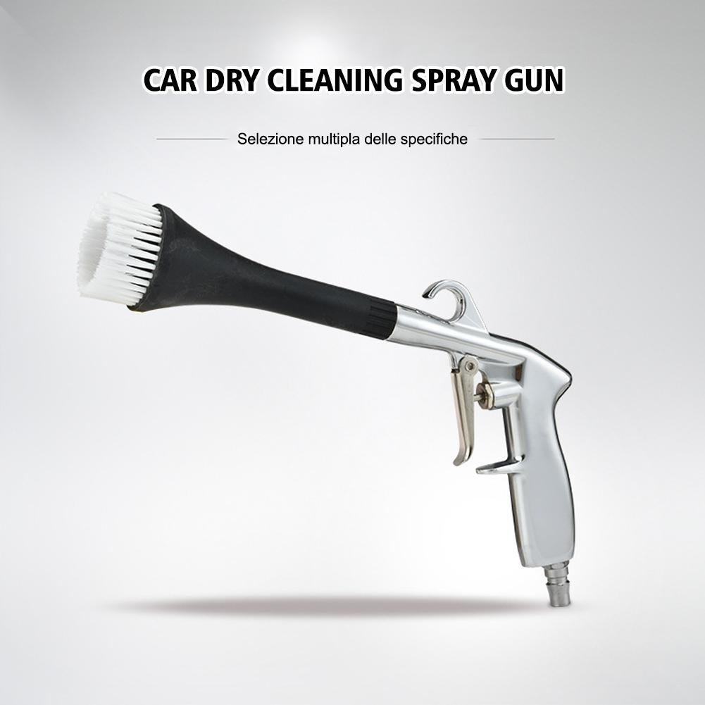 Blarkrus Black Us Standard Car Detailing Tool Tornado Blow Gun With Brush Dust Blow Gun Cleaning Brush Efficient Dry Cleaning Gun Spray Gun